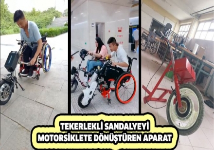 Tekerlekli Sandalyeyi Bir Motosiklete Dönüştürmek